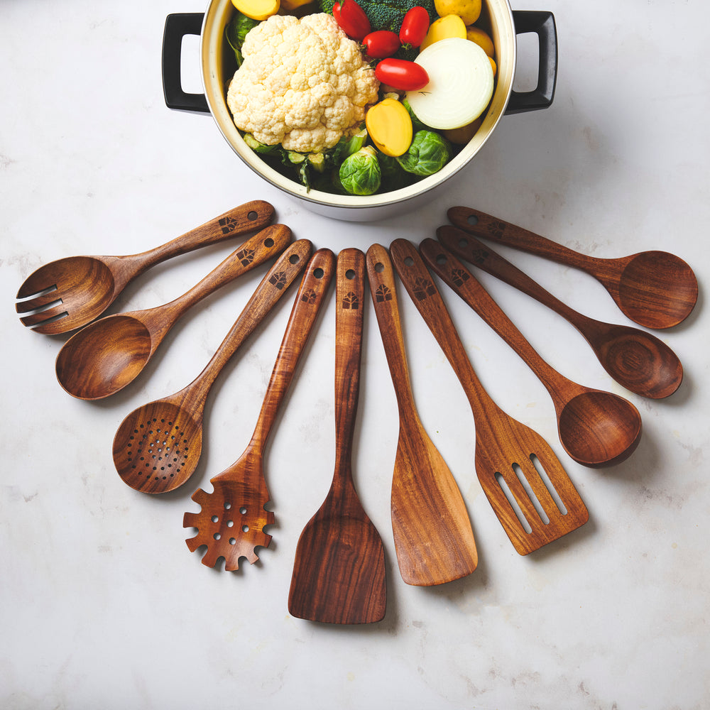 Wooden Spoons 10 Piece Set