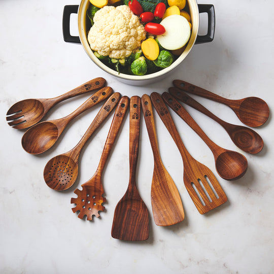 Wooden Spoons 10 Piece Set