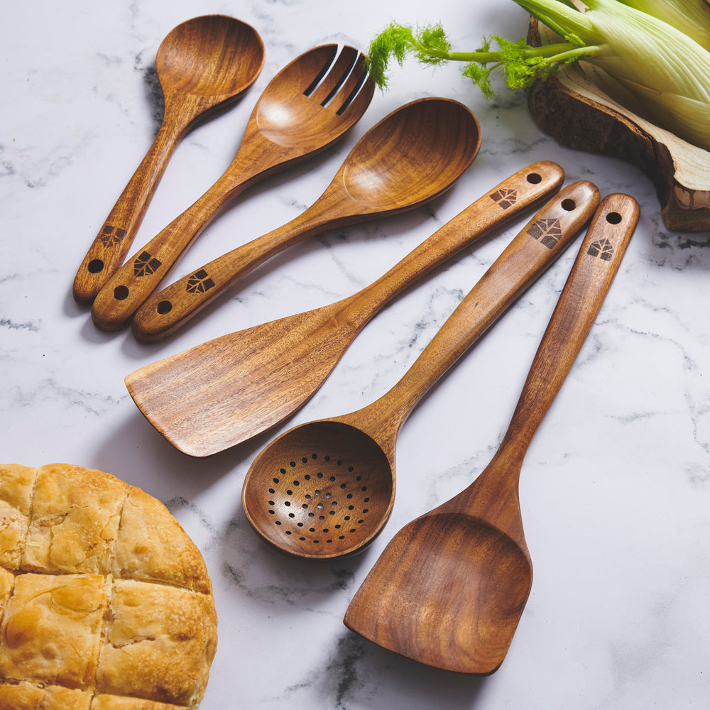 Wooden Spoons 6 Piece Set