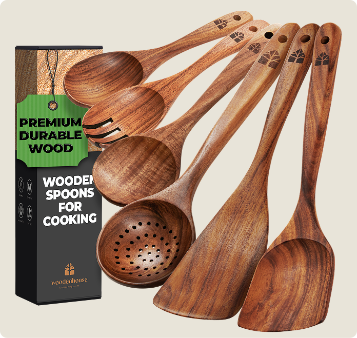 Wooden Spoons 6 Piece Set