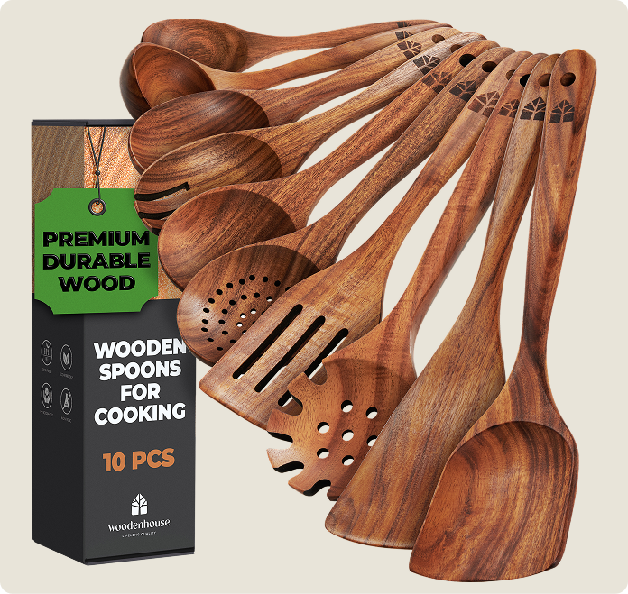 Wooden Spoons 10 Piece Set