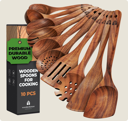 Wooden Spoons 10 Piece Set