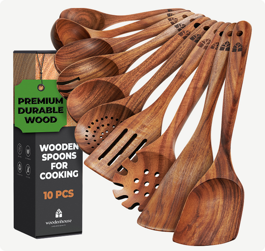 Wooden Spoons 10 Piece Set