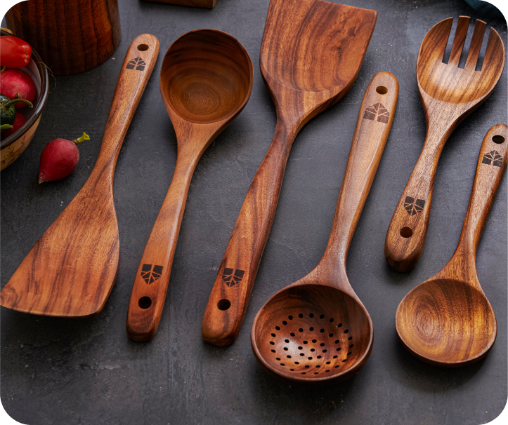 Wooden Spatula for Cooking Set of 4 – Woodenhouse