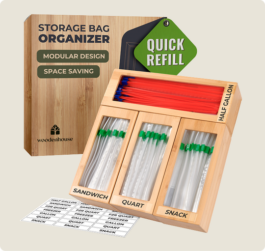 Storage Bag Organizer - 4 Separate Boxes