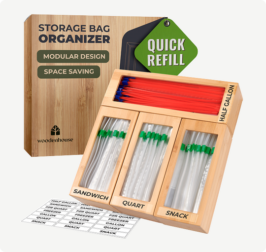 Storage Bag Organizer - 4 Separate Boxes