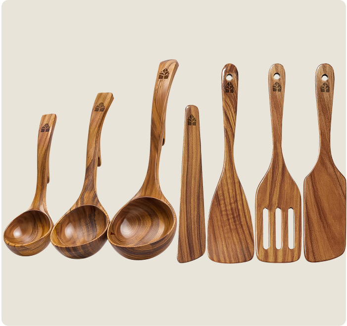 4 Spatulas & 3 Ladles Set