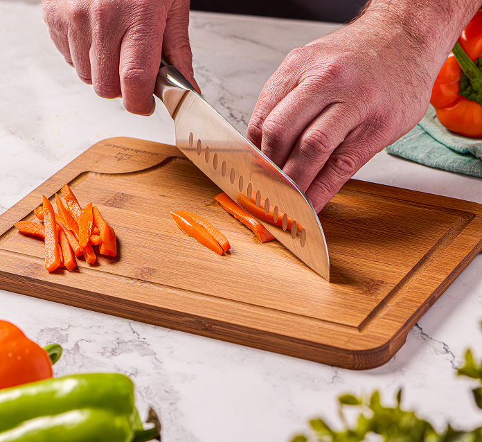 Wooden Cutting Board Set with Holder
