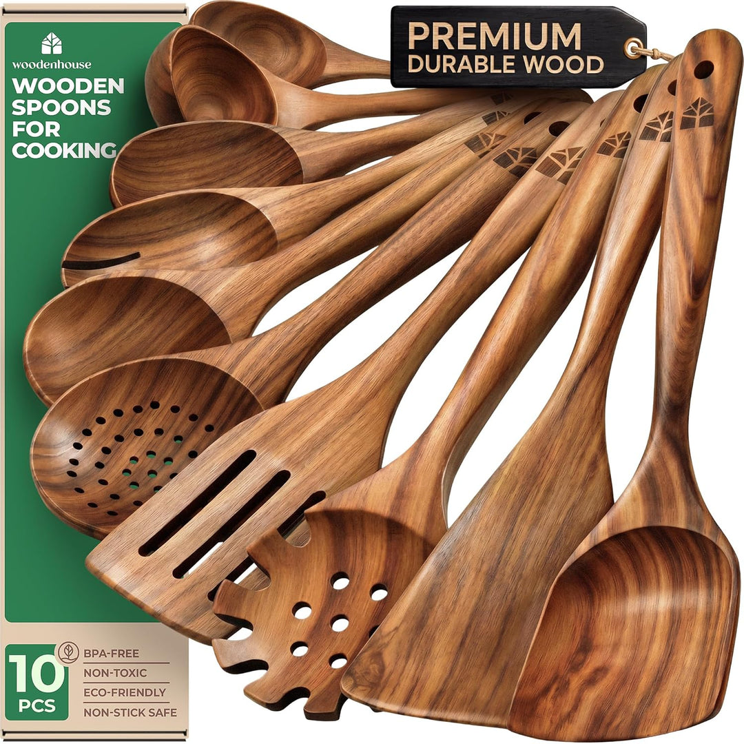 Wooden Spoons 10 Piece Set