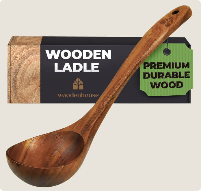 Wooden Ladle 12.4"