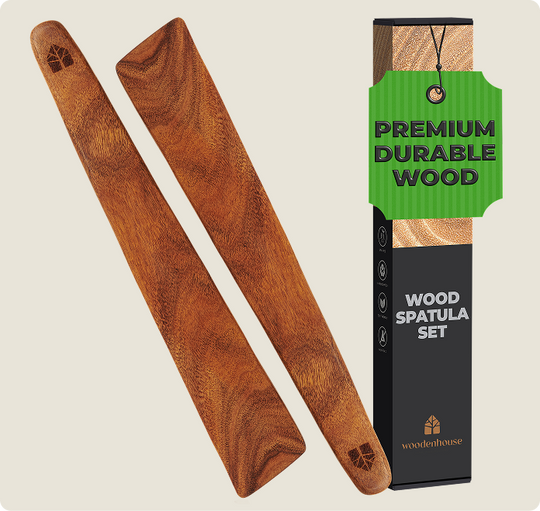 Teak Wood Spatula 12"