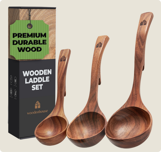 Wooden Ladle Set of 3
