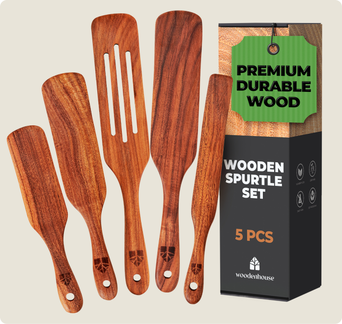 Wooden Spurtle Set of 5
