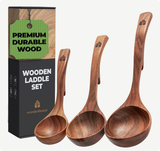 Wooden Ladle Set of 3