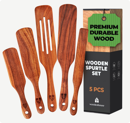 Wooden Spurtle Set of 5