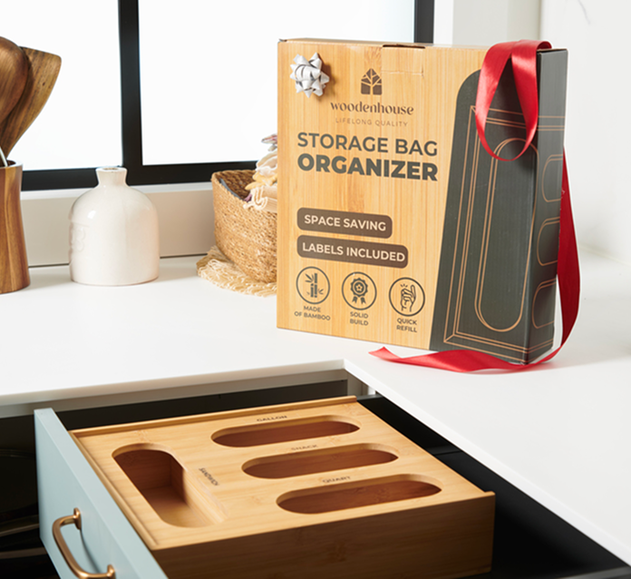 Storage Bag Organizer Monoblock Design with Labels