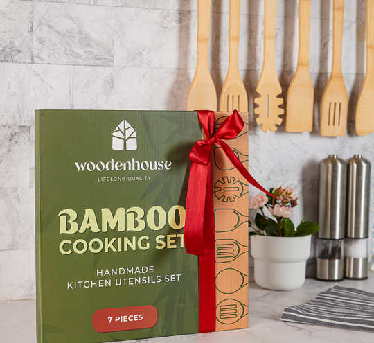 Bamboo Cooking Utensils – 7 PCs