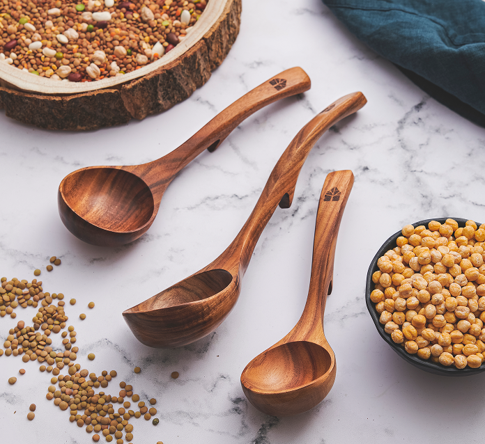 Wooden Ladle Set of 3