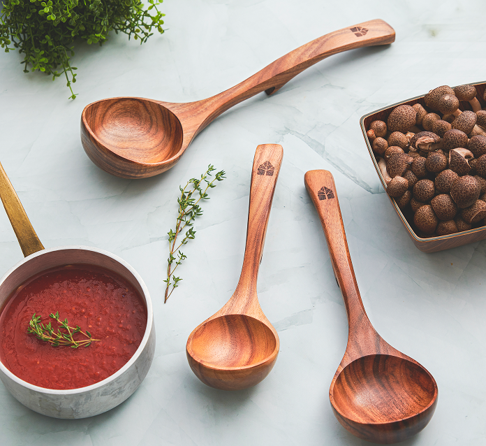 Wooden Ladle Set of 3