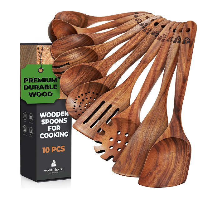 Wooden Spoons 10 Piece Set