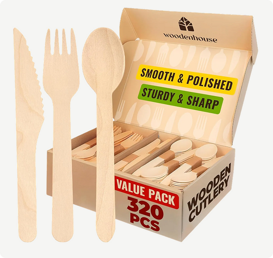 Biodegradable Utensils – 320 Pcs